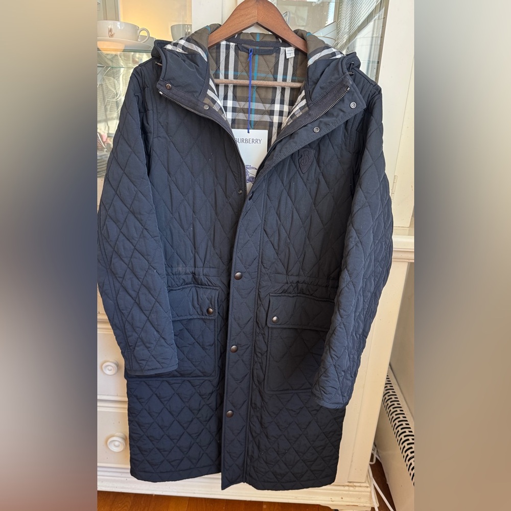 【Burberry】 Quilted Parka Jacket Size S